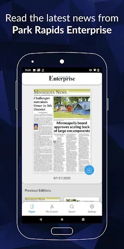 Скриншот 1 — Park Rapids Enterprise E-paper