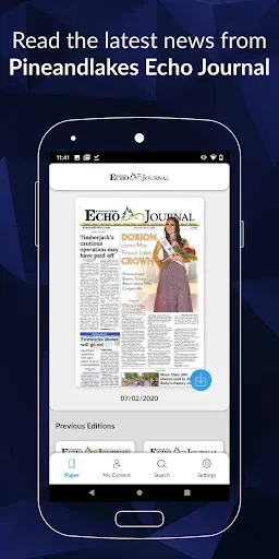 Скриншот 1 — Pine and Lakes Echo Journal E-