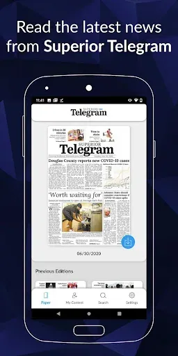 Скриншот 1 — Superior Telegram E-paper