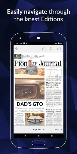 Скриншот 2 — Wadena Pioneer Journal E-paper