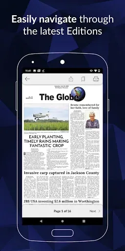 Скриншот 2 — The Globe E-paper