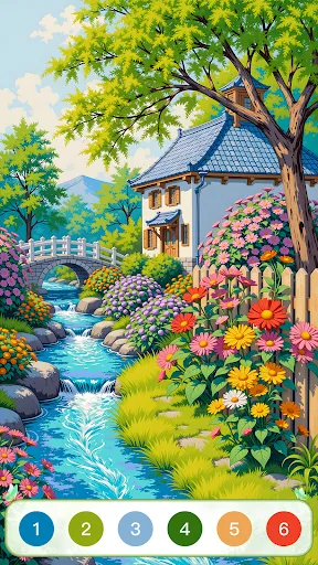 Скриншот 4 — Nature Calm Paint by Numbers