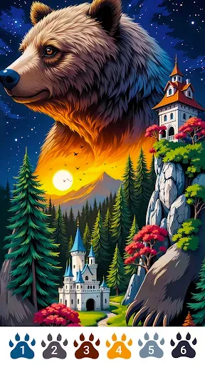 Скриншот 1 — Дикая Природа-Рисуй по Цифрам