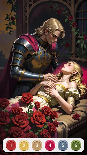 Скриншот 1 — Dark Fairytale Color by Number