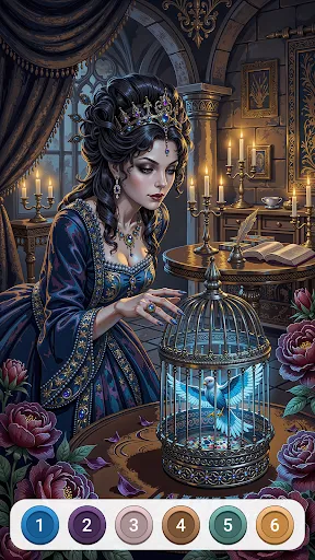Скриншот 2 — Dark Fairytale Color by Number