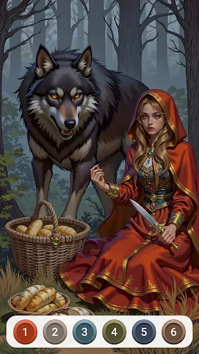 Скриншот 3 — Dark Fairytale Color by Number