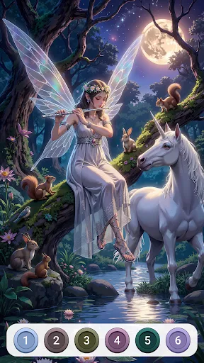 Скриншот 4 — Dark Fairytale Color by Number