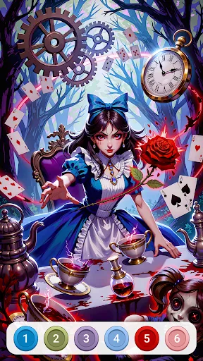 Скриншот 5 — Dark Fairytale Color by Number