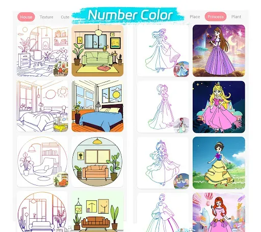 Скриншот 1 — Paint Color - Color by Number