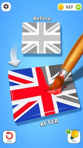 Скриншот 4 — Painting Flags: Color ASMR