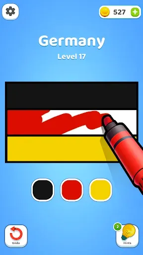 Скриншот 7 — Painting Flags: Color ASMR