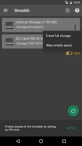 Скриншот 1 — Shreddit - Data Eraser