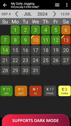 Скриншот 7 — Habit Calendar: Habits Tracker