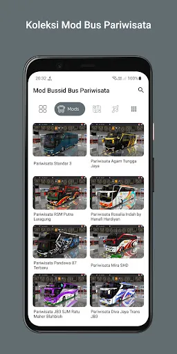 Скриншот 2 — MOD Bussid Bus Pariwisata