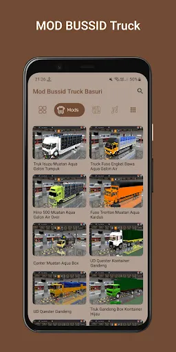 Скриншот 1 — MOD Bussid Truck Basuri