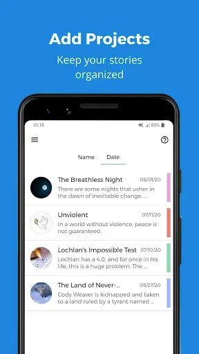 Скриншот 1 — Writer Companion | World-Build