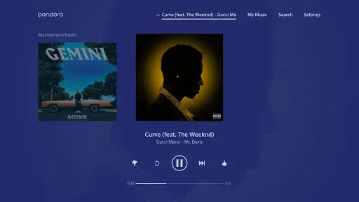 Скриншот 1 — Pandora Music for TV