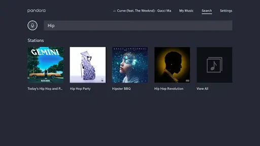Скриншот 2 — Pandora Music for TV