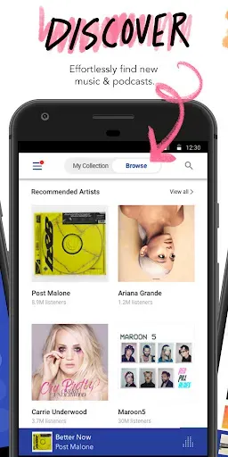 Скриншот 3 — Pandora - Music & Podcasts