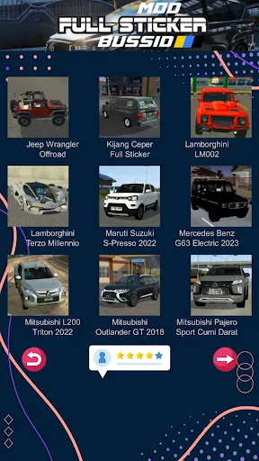 Скриншот 1 — Mod Bussid Mobil Full Sticker