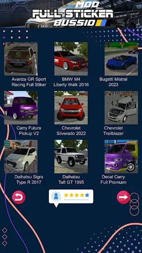 Скриншот 2 — Mod Bussid Mobil Full Sticker