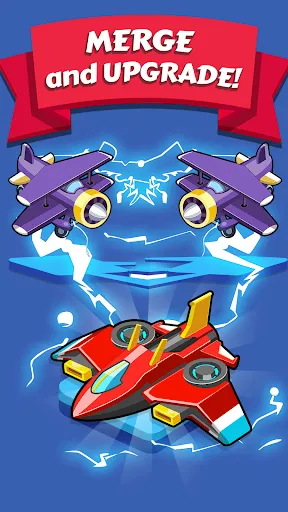 Скриншот 2 — Merge Planes Idle Plane Game