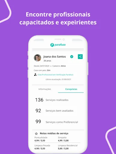 Скриншот 5 — Parafuzo - Diarista e Faxina