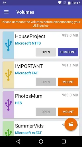 Скриншот 1 — exFAT/NTFS for USB by Paragon 