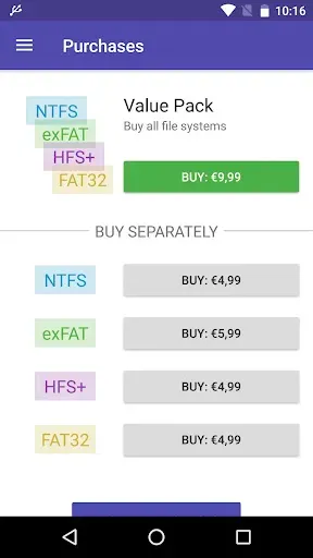 Скриншот 2 — exFAT/NTFS for USB by Paragon 