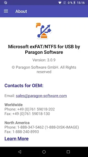 Скриншот 6 — exFAT/NTFS for USB by Paragon 