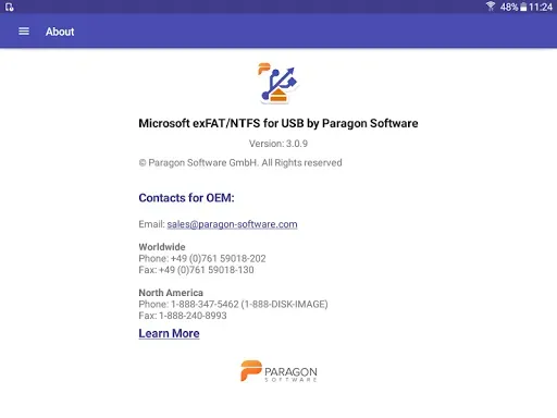 Скриншот 8 — exFAT/NTFS for USB by Paragon 