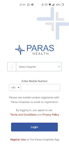 Скриншот 2 — Paras Health Patient App