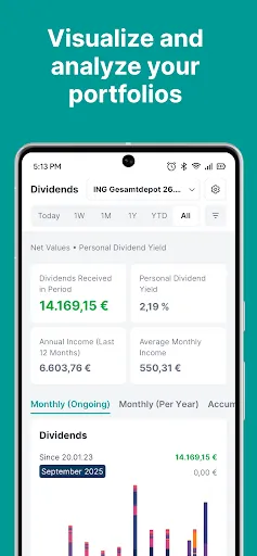 Скриншот 2 — Parqet - Portfolio Tracker
