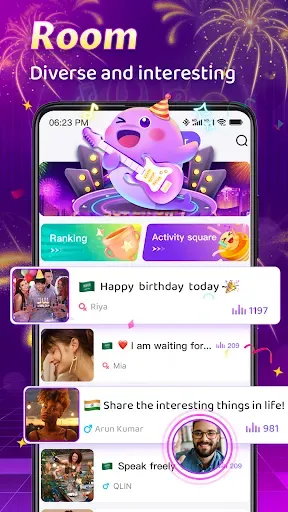 Скриншот 1 — WeParty-Live Chat&Voice Party