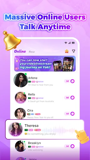 Скриншот 2 — Yoki-Real Chat&Party