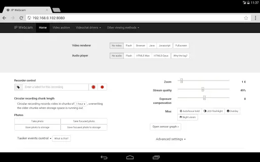 Скриншот 8 — IP Webcam Pro