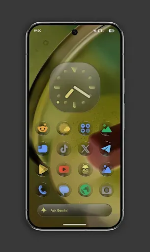 Скриншот 1 — Glassy Colors Icons