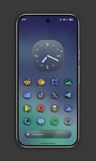 Скриншот 2 — Glassy Colors Icons