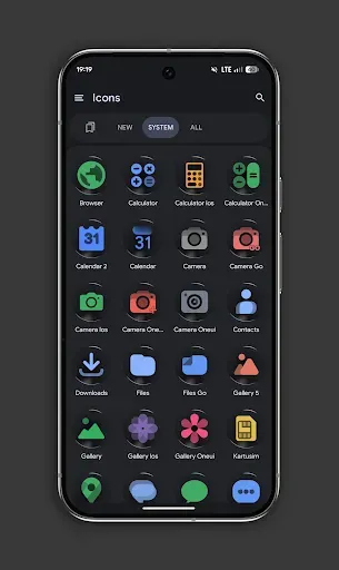 Скриншот 3 — Glassy Colors Icons