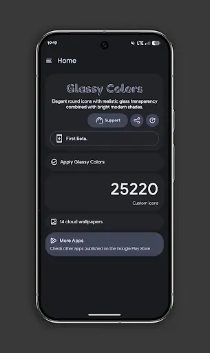 Скриншот 4 — Glassy Colors Icons