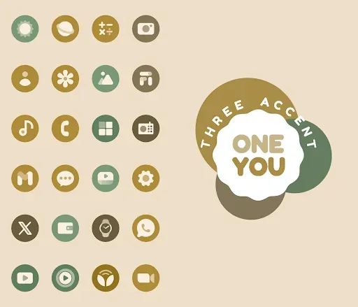Скриншот 1 — OneYou Three Accent Icons