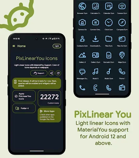 Скриншот 1 — PixLinear You Icon Pack