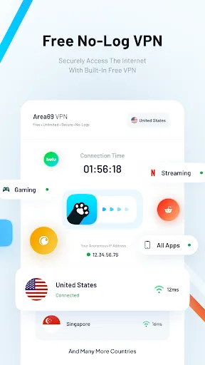 Скриншот 2 — Pawxy - Fast VPN & Web Browser