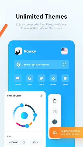 Скриншот 6 — Pawxy - Fast VPN & Web Browser