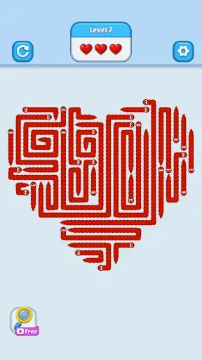 Скриншот 1 — Wiggle Escape: Snake Puzzle