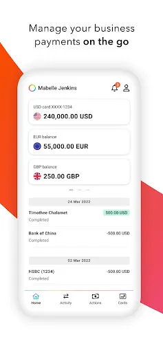 Скриншот 1 — Payoneer