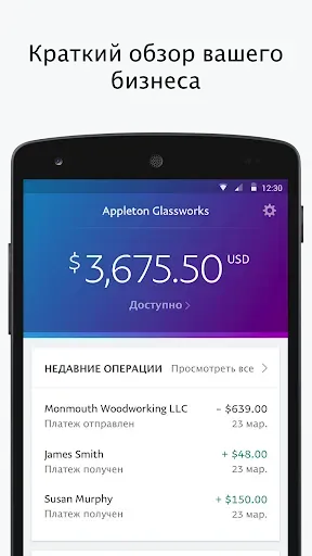 Скриншот 1 — PayPal Business