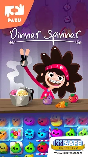 Скриншот 1 — Dinner Spinner Match 3 Game