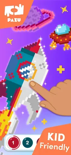 Скриншот 3 — Pixel coloring games for kids