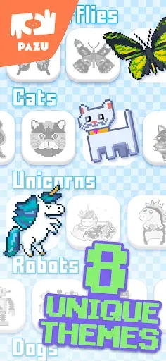 Скриншот 5 — Pixel coloring games for kids